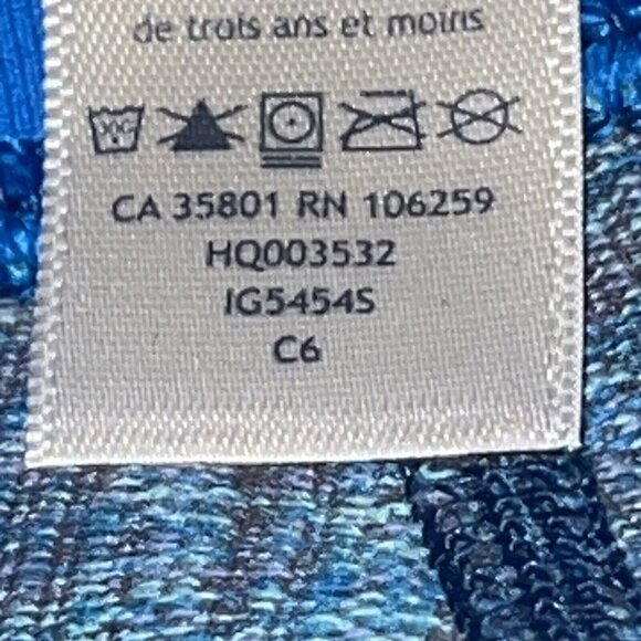 Ivivva Rhythmic Tight‎ Leggings Yoga Pants Girls 14 Blue Space Dye Stretch EUC - Picture 7 of 12